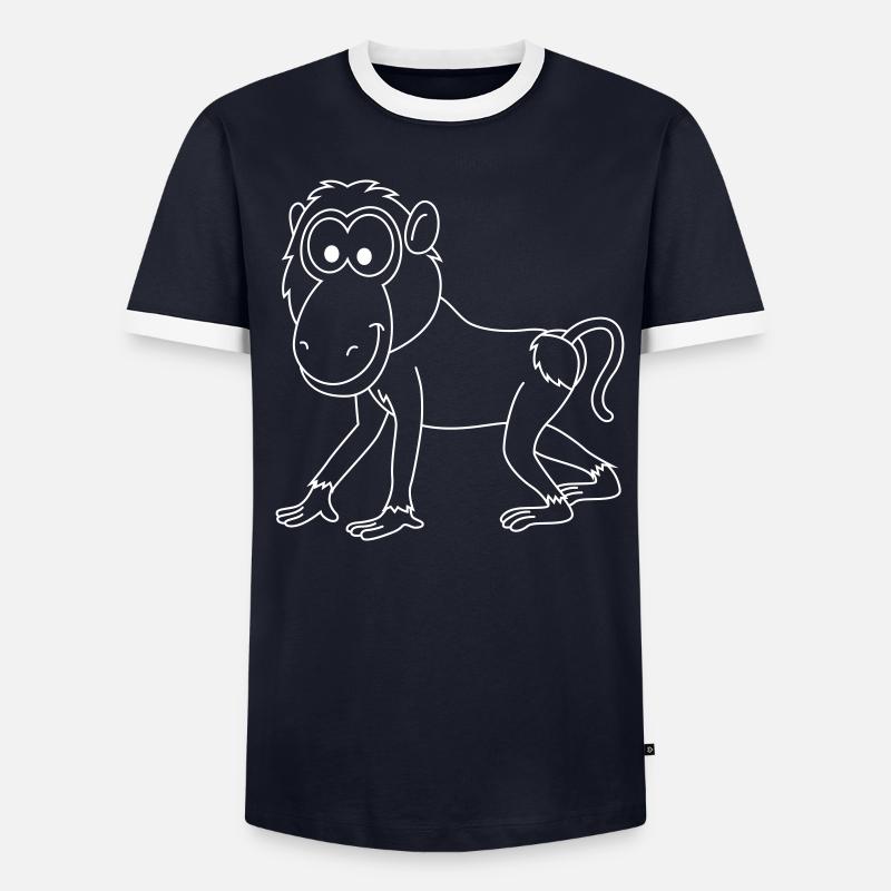 Monkey monkey comic - Men's Ringer Shirt - undefined