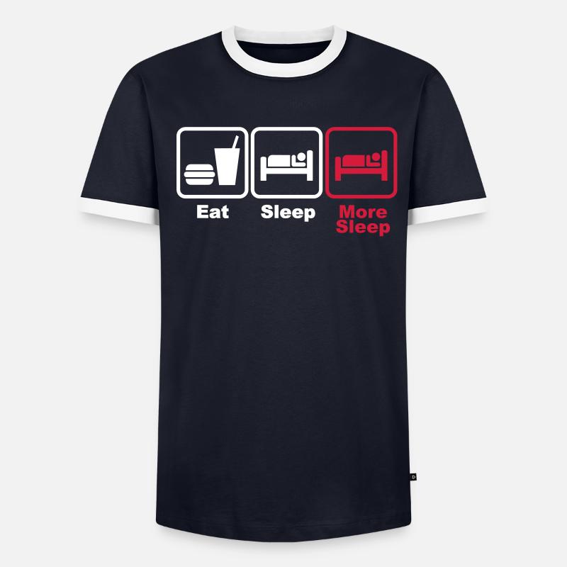 manger, dormir, plus 2c du sommeil T-shirt contrasté Homme