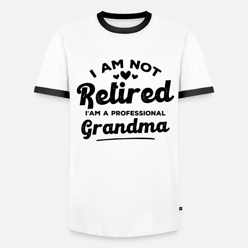 Ich bin eine professionelle Großmutter Männer Kontrast-T-Shirt