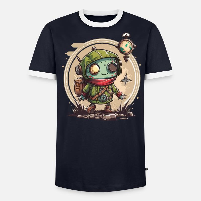 Explorer l’avenir T-shirt contrasté Homme