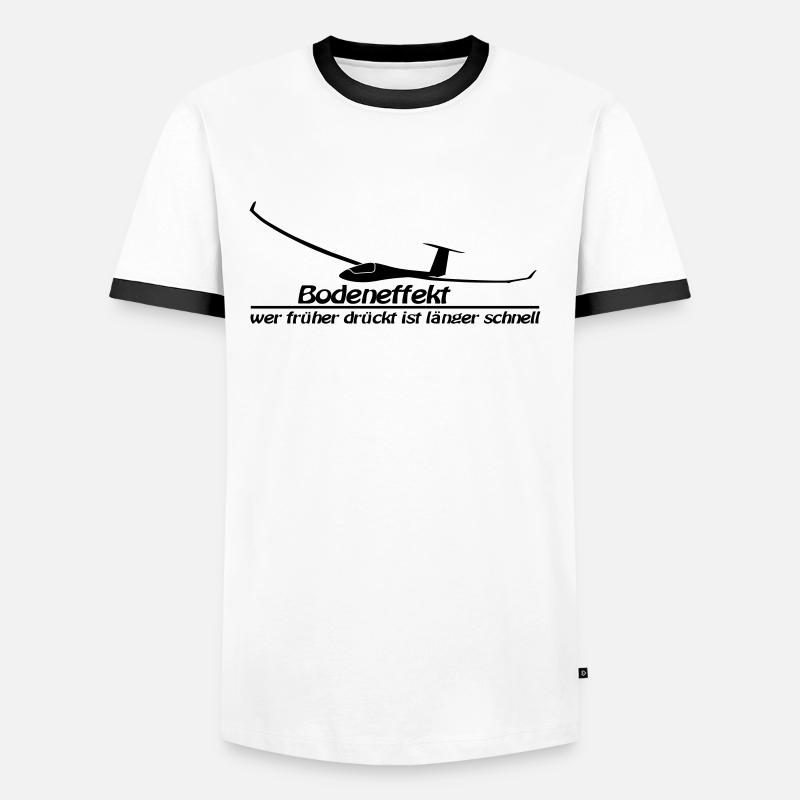 bodeneffekt Männer Kontrast-T-Shirt