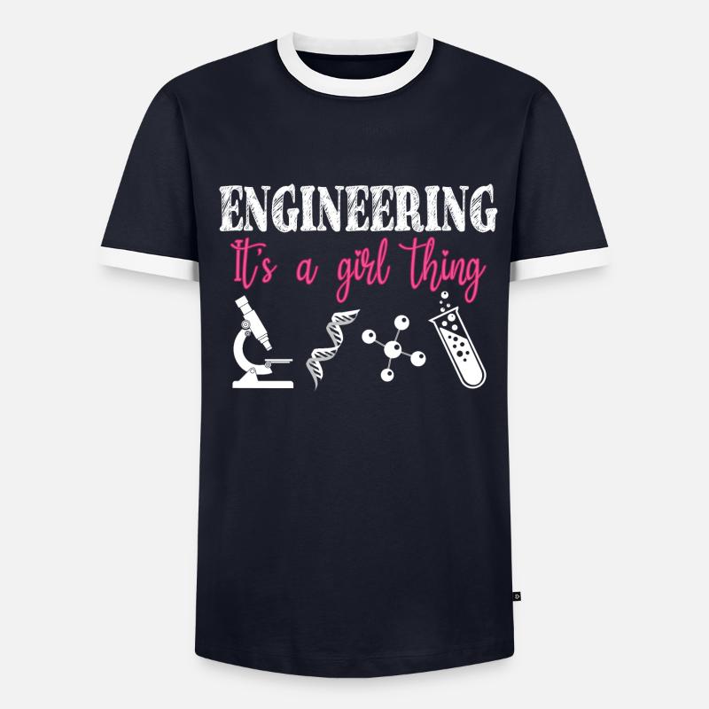 Engineering ist ein Mädchen-Ding - Männer Kontrast-T-Shirt - undefined