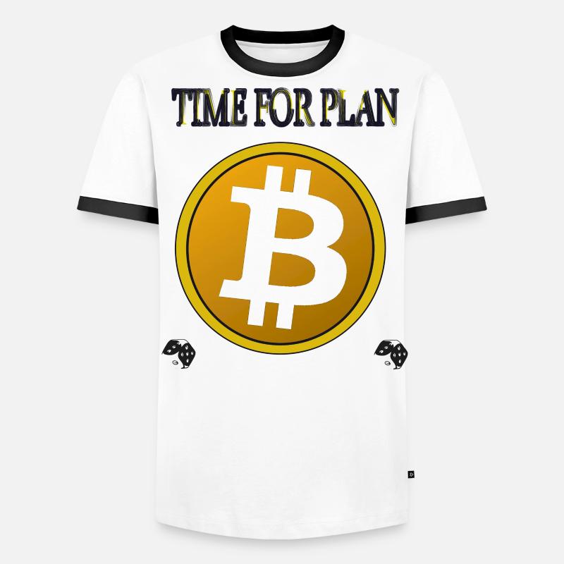 Bitcoin symbol plan Men's Ringer Shirt