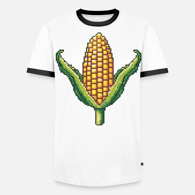 Icône pixel de maïs T-shirt contrasté Homme