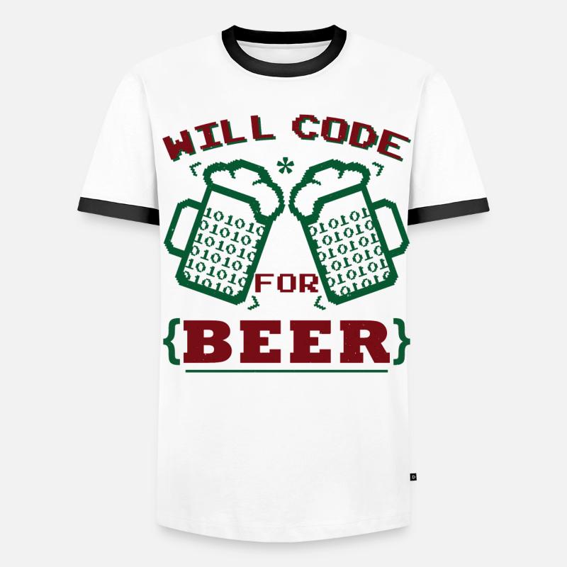 Will Code For Beer Men's Ringer Shirt