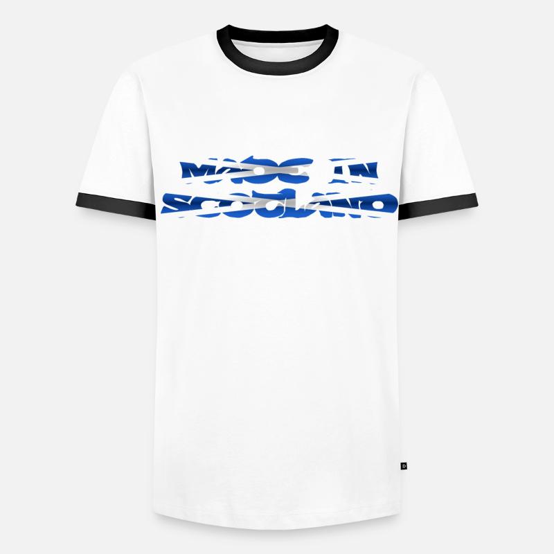 Fait en cadeau de conception de texte de couleur de drapeau d'Écosse T-shirt contrasté Homme