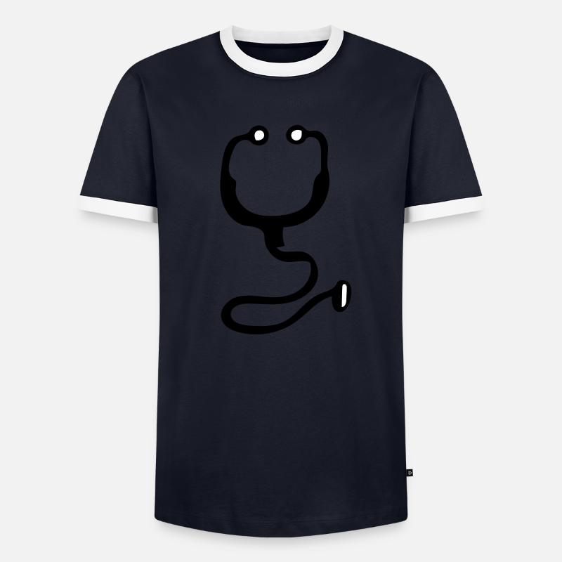 stéthoscope T-shirt contrasté Homme