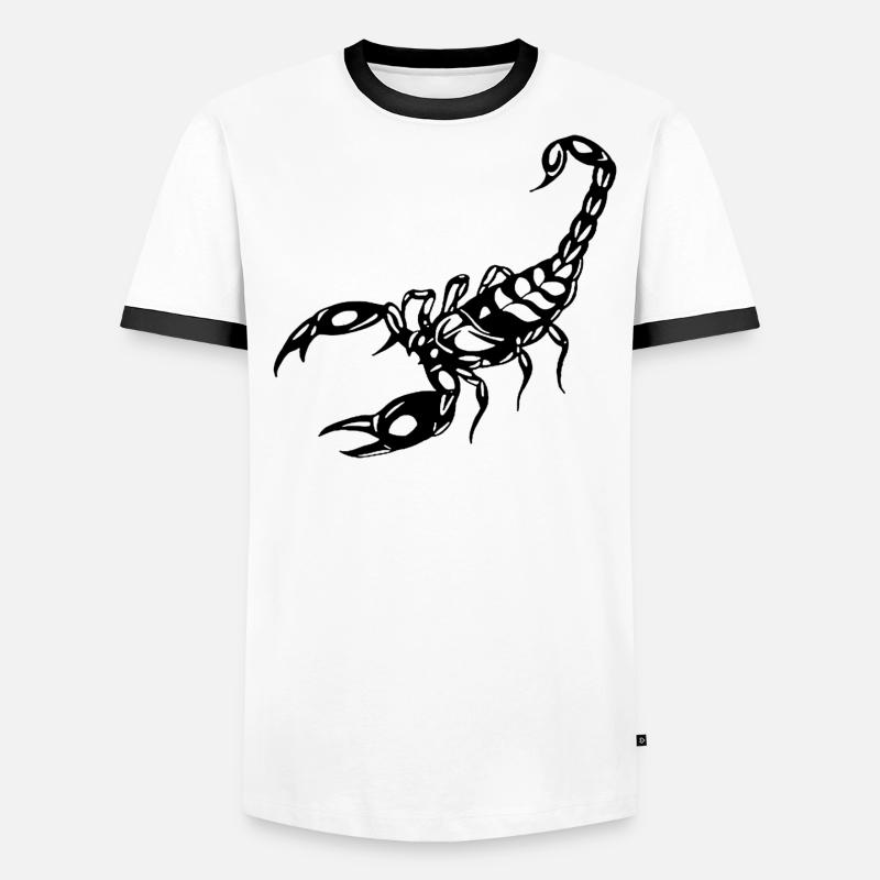 SKORPION Männer Kontrast-T-Shirt