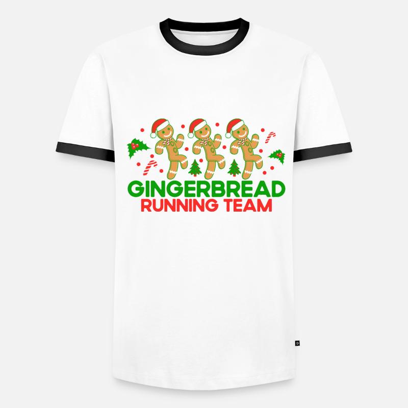 Biscuits de boulangerie de Noël biscuits de cuisson T-shirt contrasté Homme