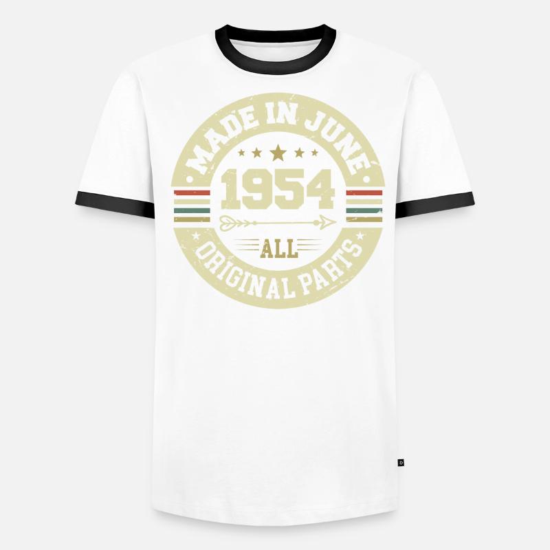 Juni 1954 Geburtstagsgeschenk Juni 1954 Juni 1954 Männer Kontrast-T-Shirt