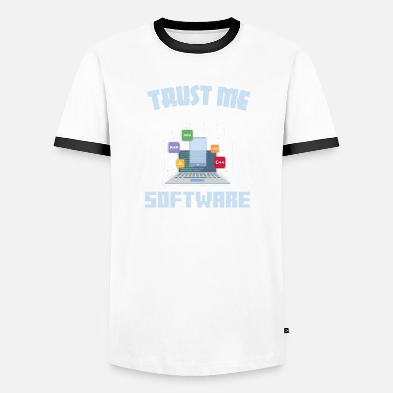 Funny Trust Me I'm A Software Engineer Developer T-shirt contrasté Homme