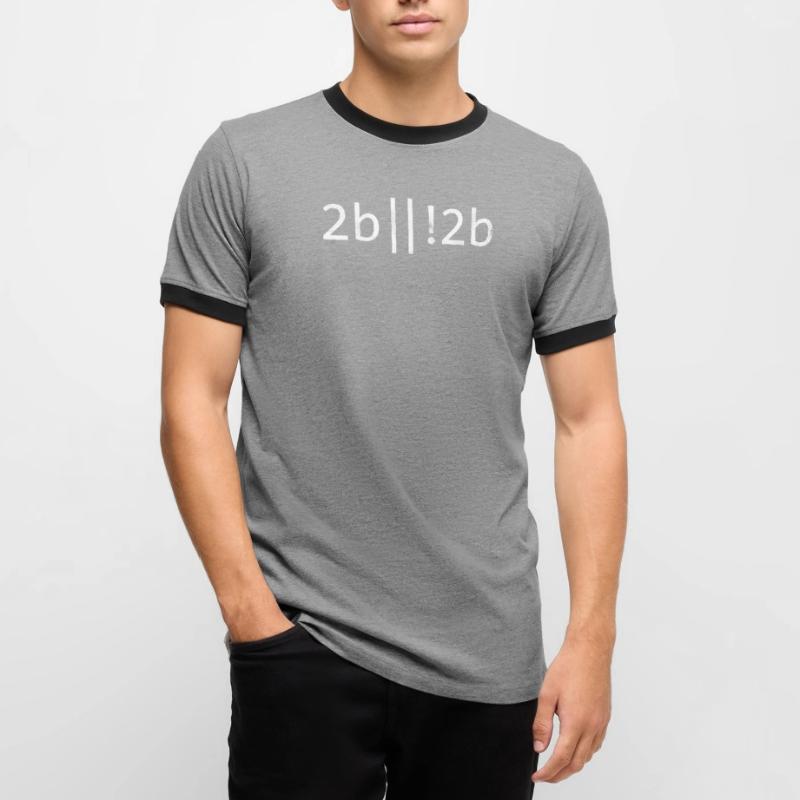 2b oder nicht 2b Programmierer Coder Coding Programmierung Männer Kontrast-T-Shirt
