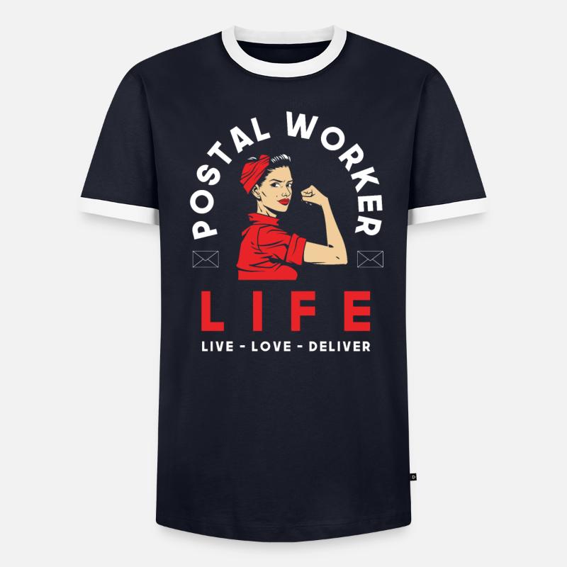 Commis de poste Mme Profession T-shirt contrasté Homme