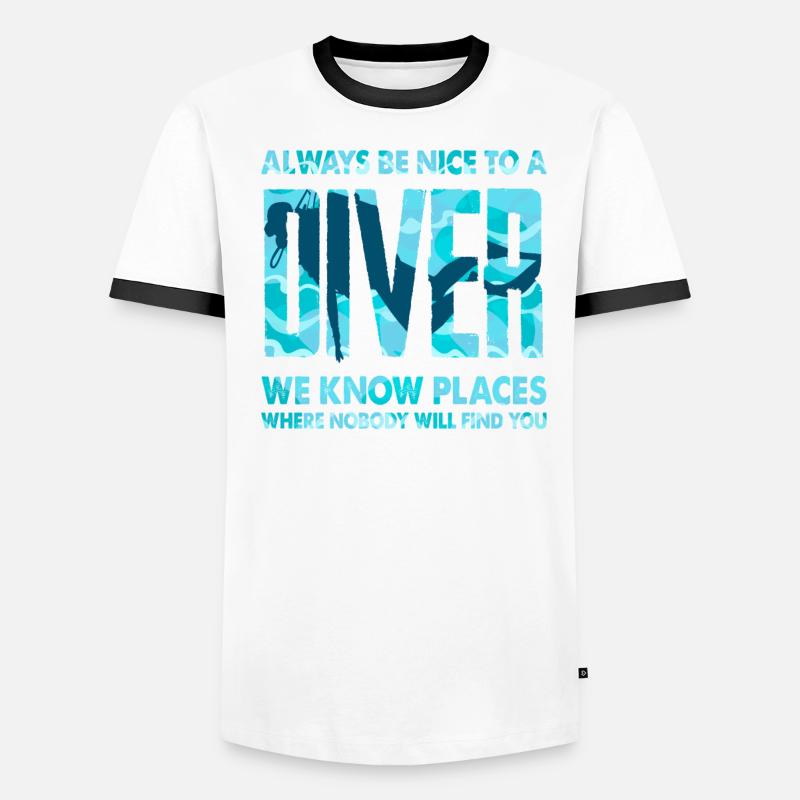 Diver Instructor Diving Men's Ringer Shirt