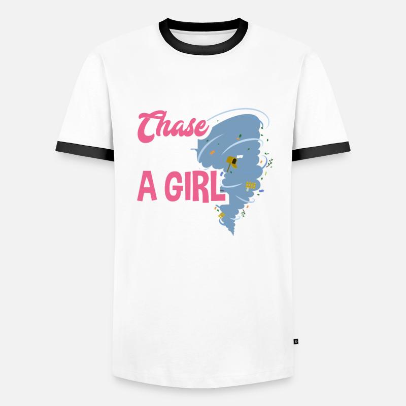 Mädchen Sturmjägerin Tornadojägerin Männer Kontrast-T-Shirt