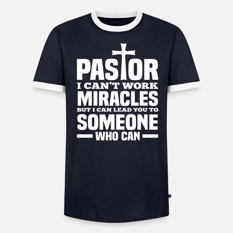 Pasteur Pasteur Dieu Jésus Prêtre T-shirt contrasté Homme