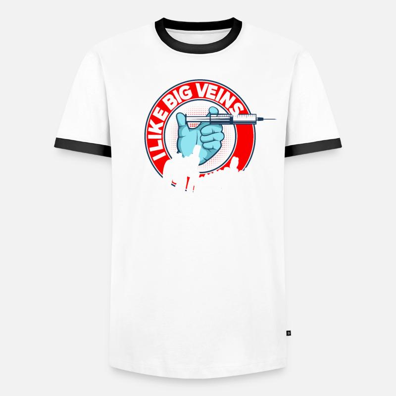 Force de perforation T-shirt contrasté Homme