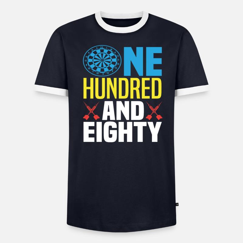 180 joueurs de fléchettes T-shirt contrasté Homme