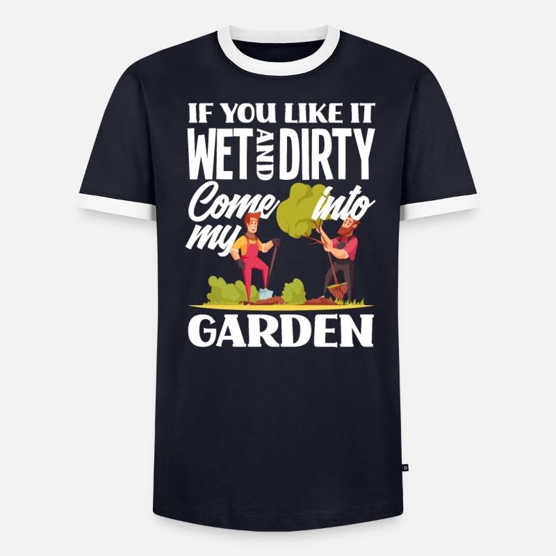 Jeu de mots sur le jardinage T-shirt contrasté Homme