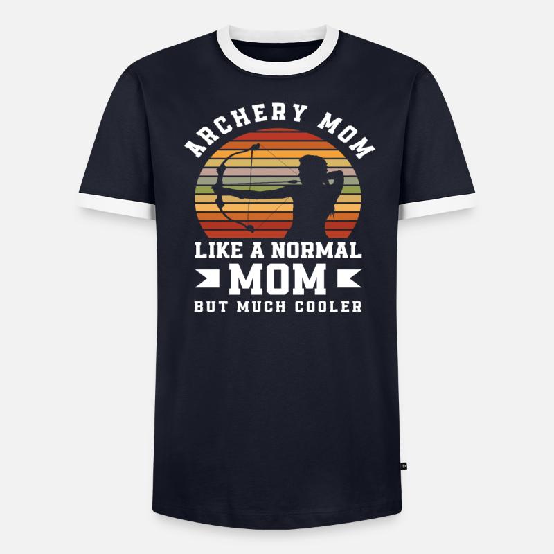 Bogen Mama Mutter Bogenschießen - Männer Kontrast-T-Shirt - undefined