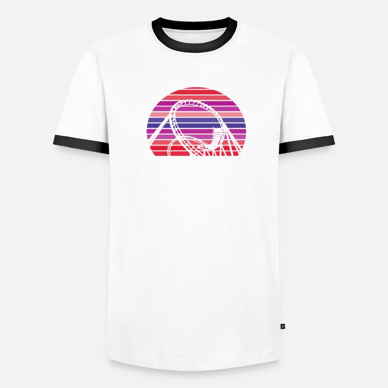 Hallo Achterbahn Saison Goodbye Ehemann Männer Kontrast-T-Shirt