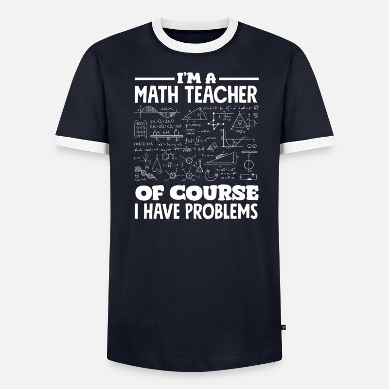 Math Teacher Math Gift - Men's Ringer Shirt - undefined