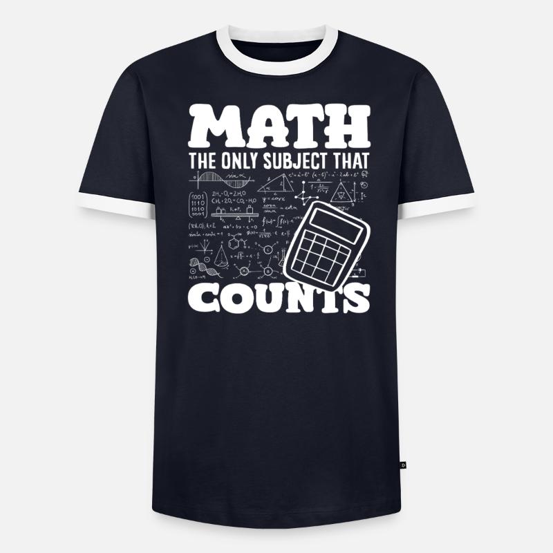 Math Teacher Math Gift - Men's Ringer Shirt - undefined