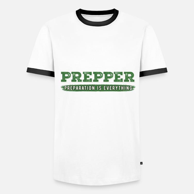 Preparation Is Everything Prepping Survival Prepp Männer Kontrast-T-Shirt