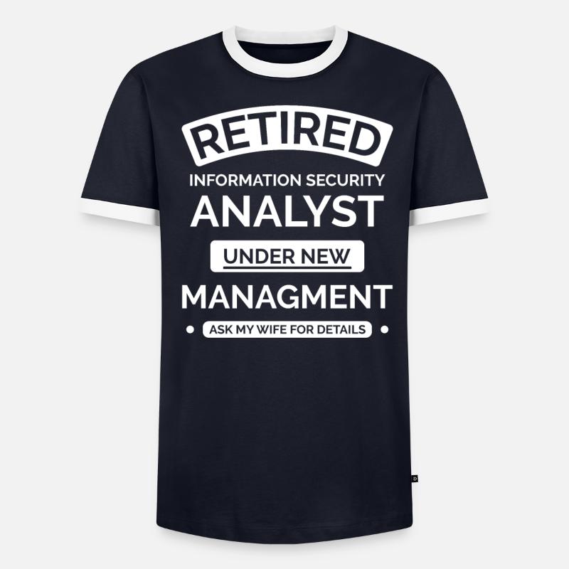 Information Security Retirement Analyst - Men's Ringer Shirt - undefined