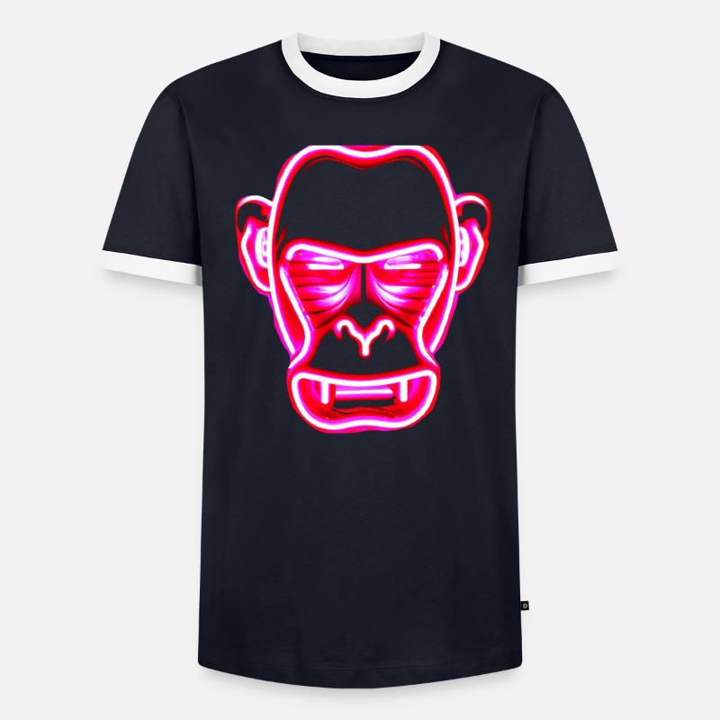 Monkey gambling Men's Ringer Shirt