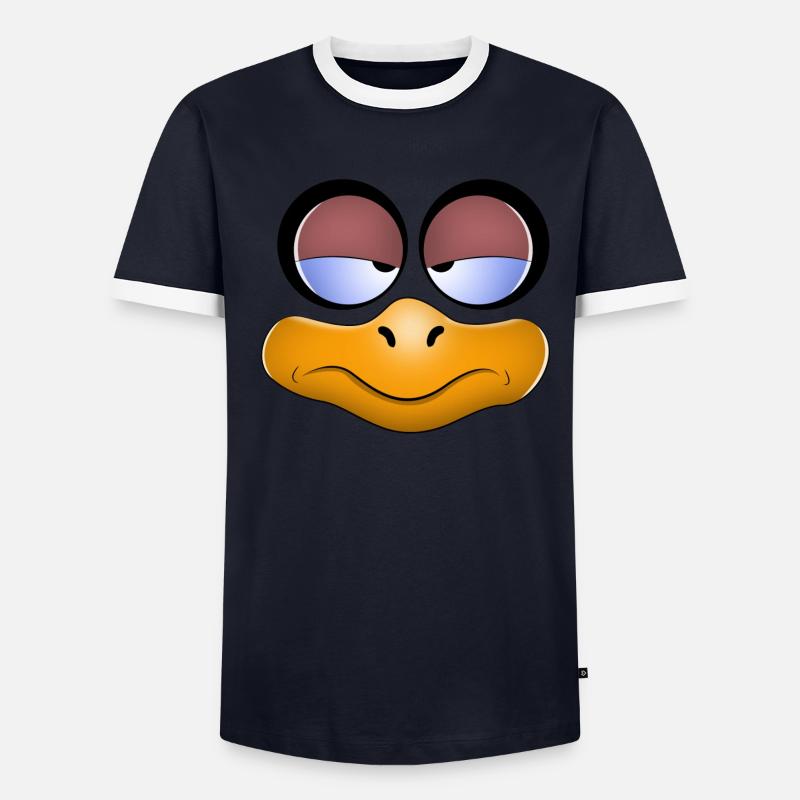 genervter Blick Männer Kontrast-T-Shirt