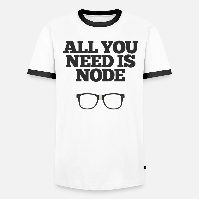All You Need Is Node Men's Ringer Shirt