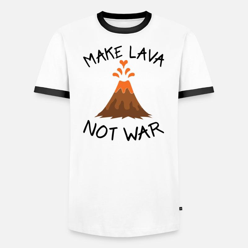 make lava not war Men's Ringer Shirt