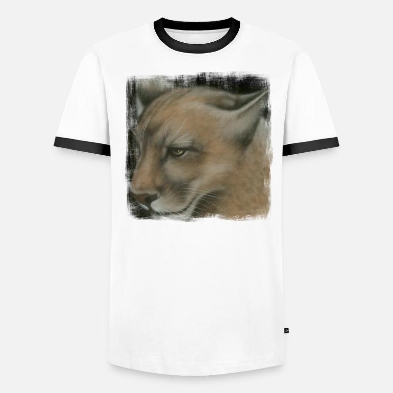 cougar Männer Kontrast-T-Shirt