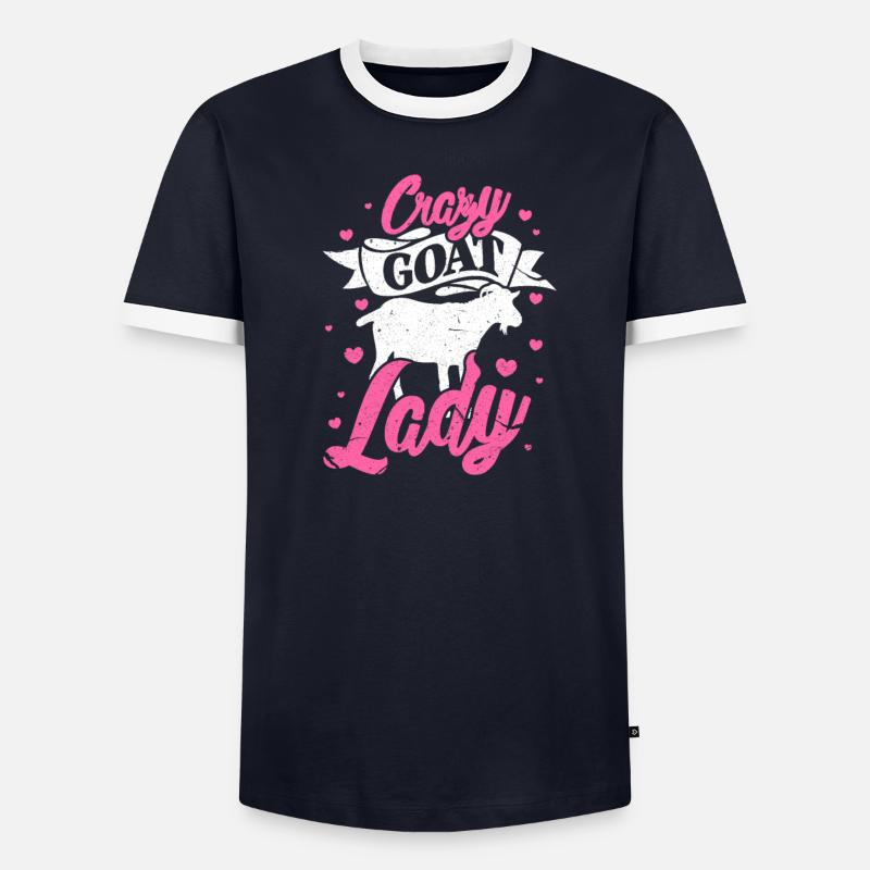 chèvre T-shirt contrasté Homme
