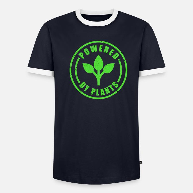 végétalien T-shirt contrasté Homme