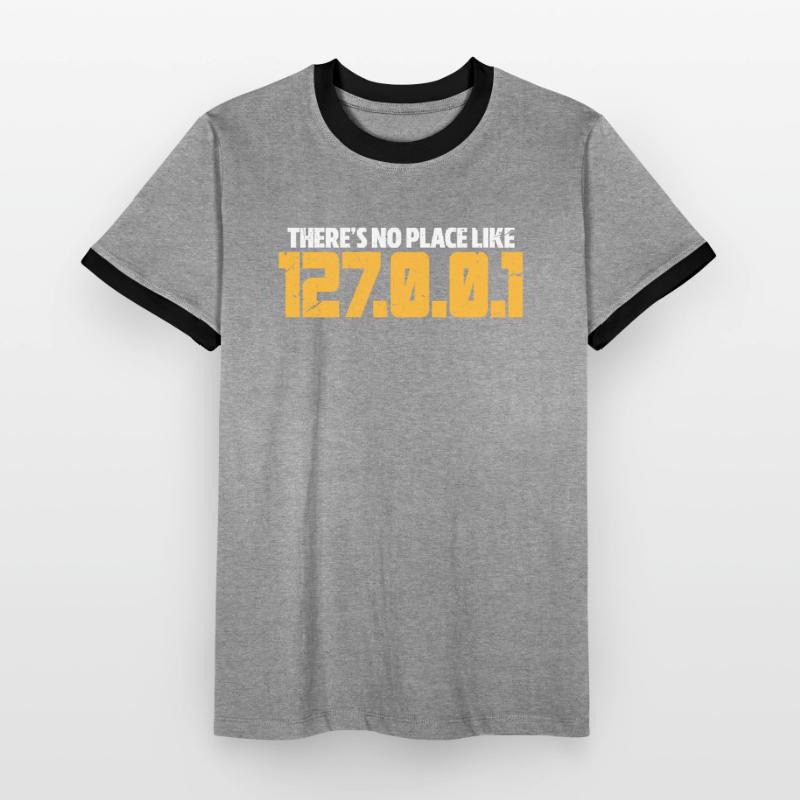 Programmeur code cadeau codeur informatique T-shirt contrasté Homme