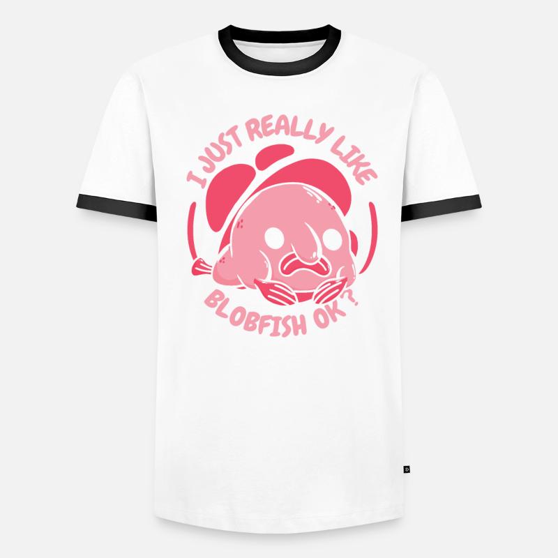 Blobfish Poisson Funny Blob Blobby Blobfish T-shirt contrasté Homme
