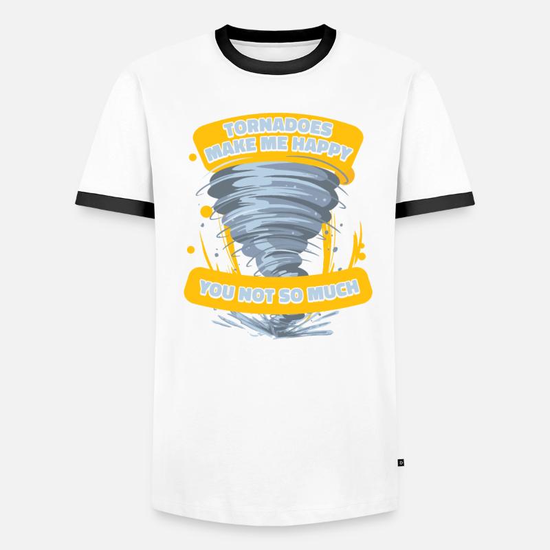 Météorologue de tempête de chasse à la tornade T-shirt contrasté Homme