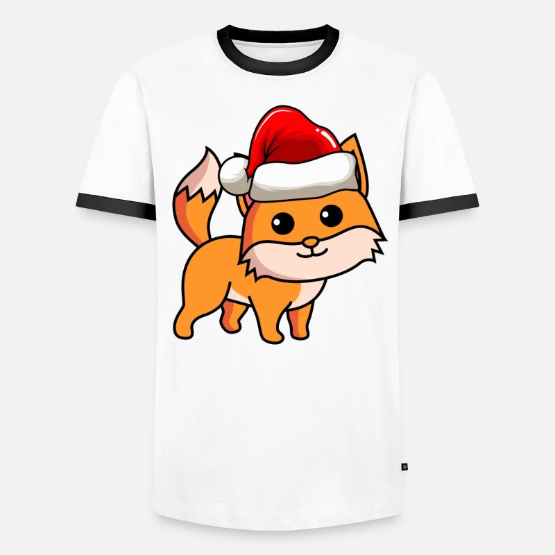 Fuchs Comic Noël T-shirt contrasté Homme