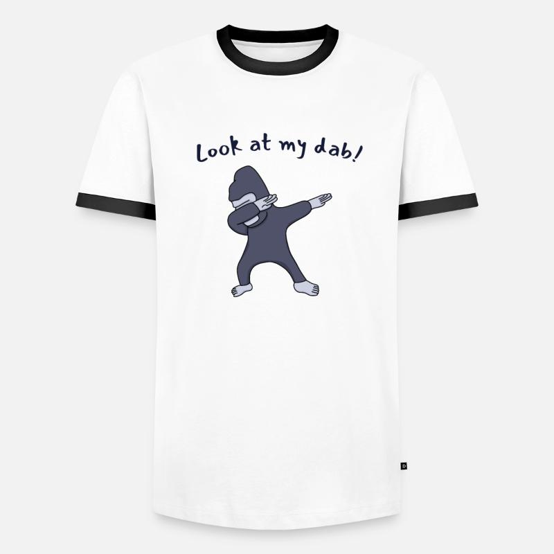 Regarde mon dab ! Gorille T-shirt contrasté Homme