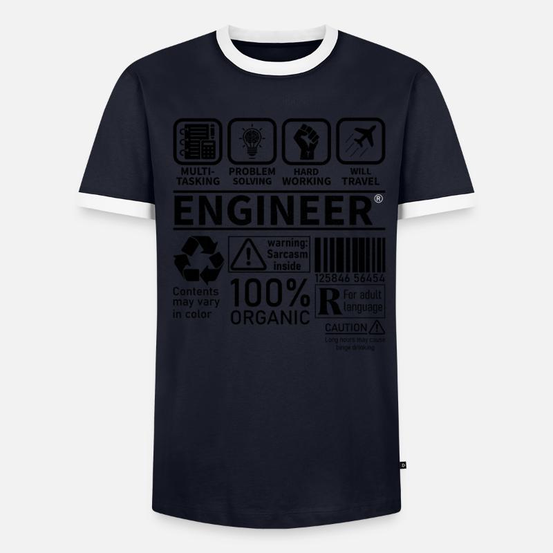 engineer multi tasking problem solving working Men's Ringer Shirt
