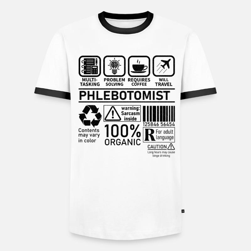 Phlébotomiste multitâche résolution de problèmes T-shirt contrasté Homme