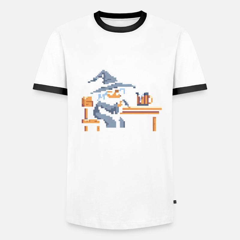 Mana vide ? L’hydromel aide ! | Blague de RPG sorcier T-shirt contrasté Homme