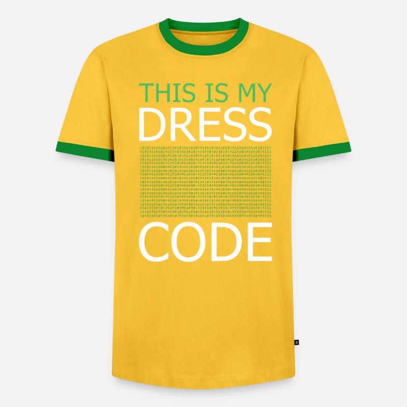 Voici mon code vestimentaire – Code vert - T-shirt contrasté Homme - undefined