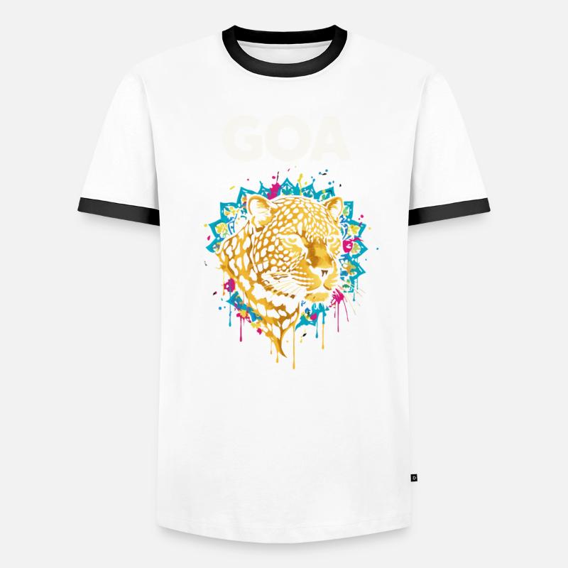 Goa Leopard Mandala Men's Ringer Shirt