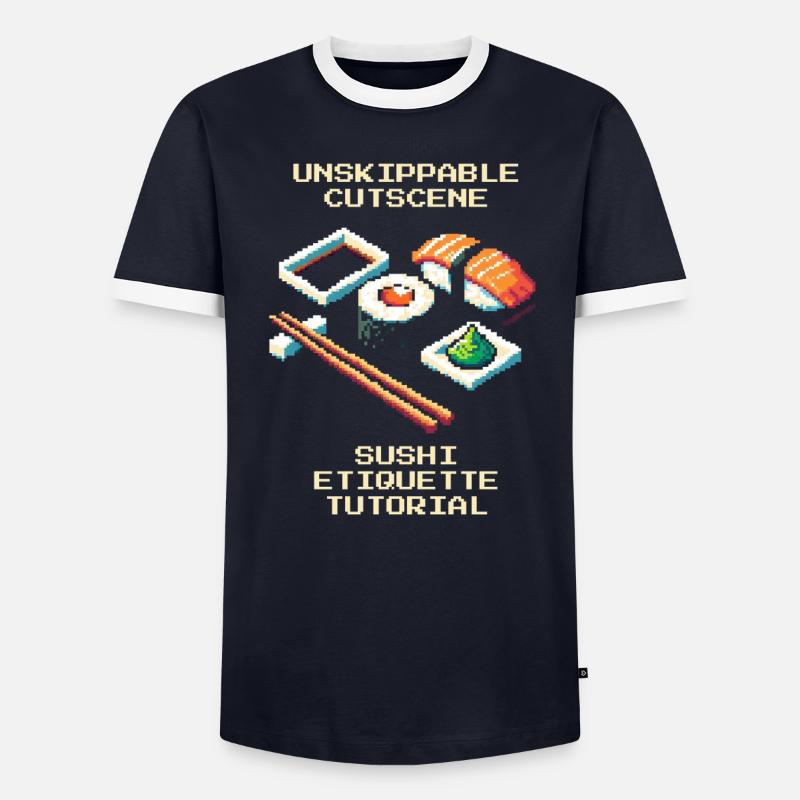 Unstoppable Cutscene | Sushi Etiquette Tutorial - Men's Ringer Shirt - undefined