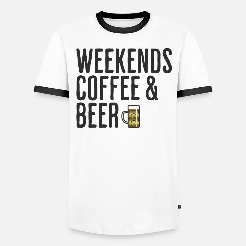 Coffee & Beer Weekends Comedy Weekend Men's Ringer Shirt