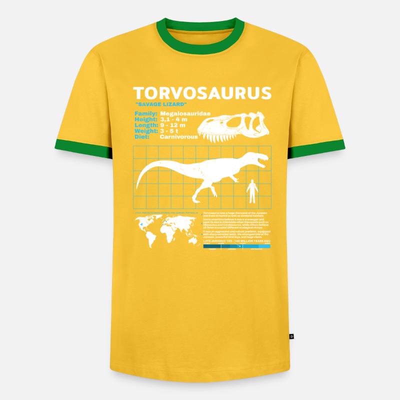 Torvosaurus Datasheet - Men's Ringer Shirt - undefined