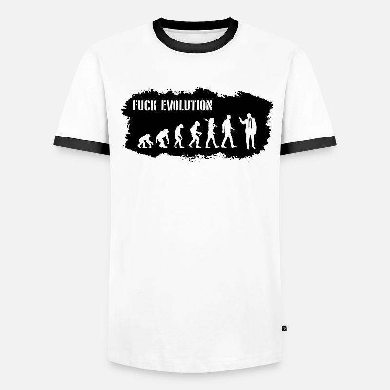 Evolution of Badass Männer Kontrast-T-Shirt